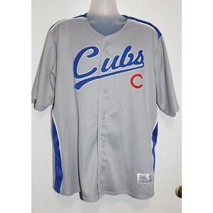 DYNASTY gray & blue Chicago CUBS jersey 100% polyester, size 2XL